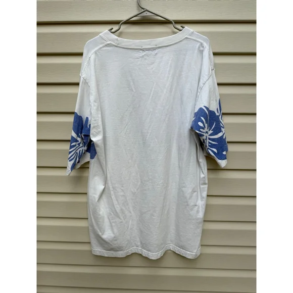 Free People The Bureau Hibiscus Tee Shirt Size Large Oversized Floral Graphic - Picture 7 of 7